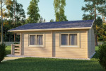 Myrtle Log Cabin 6.0m x 6.0m - 1 Bed
